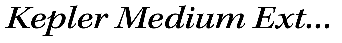 Kepler Medium Extended Italic